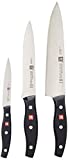 ZWILLING Twin Signature 3-pc German Knife Set, Razor-Sharp, Made in Company-Owned German Factory with Special Formula Steel perfected for almost 300 Years, Dishwasher Safe