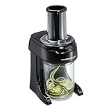 Hamilton Beach 3-in-1 Electric Vegetable Spiralizer & Slicer With 3 Cutting Cones for Veggie Spaghetti, Linguine, and Ribbons, 6-Cups, Black,70930