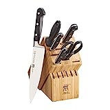 ZWILLING Professional S 7-Piece Razor-Sharp German Block Knife Set, Made in Company-Owned German Factory with Special Formula Steel perfected for almost 300 Years, Dishwasher Safe