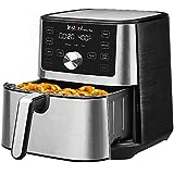 Instant Pot Vortex Plus 6-in-1 6-Quart Large Air Fryer Oven with Customizable Smart Cooking Programs, Non-stick and Dishwasher-Safe Basket, Includes Free App with over 1900 Recipes, Stainless Steel