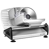 Meat Slicer Electric Deli Food Slicer with Child Lock Protection, Removable 7.5’’ Stainless Steel Blade and Food Carriage, Adjustable Thickness Food Slicer Machine for Meat, Cheese, Bread(150W)