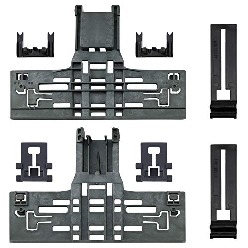 Upgraded W10546503 Upper Rack Adjuster & W10195840 Dishwasher Top Rack Adjuster & W10195839 Rack Adjuster & W10250160 Arm Clip-Lock (8pcs) Replacement for Whirlpool Dishwasher